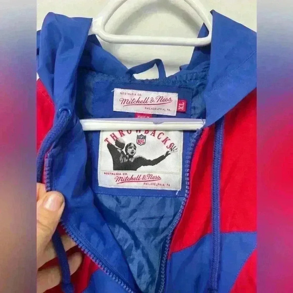 Rare Vintage New York Giants Mitchell & Ness Starter Full Zip Football Jacket XL - Picture 3 of 8